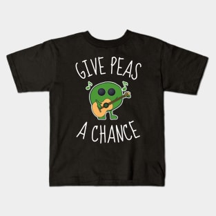 Give Peas A Change Funny Pea Singing Kids T-Shirt